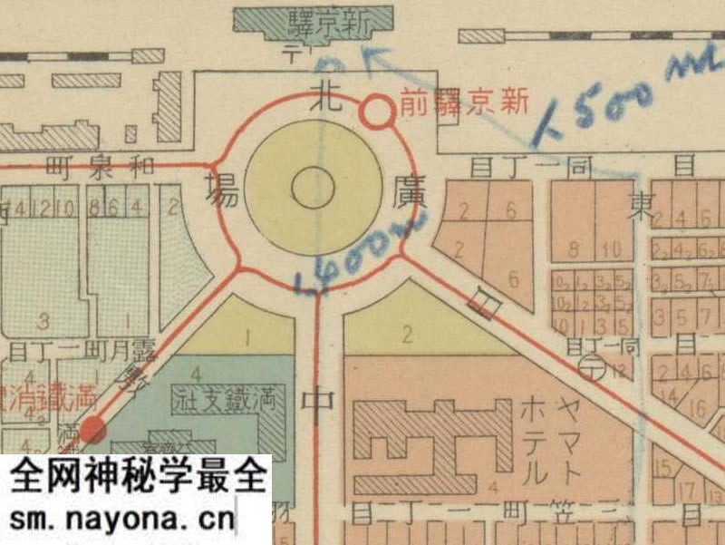 1940年《最新地番入·新京市街地图》预览图1 1940年《最新地番入·新京市街地图》预览图1