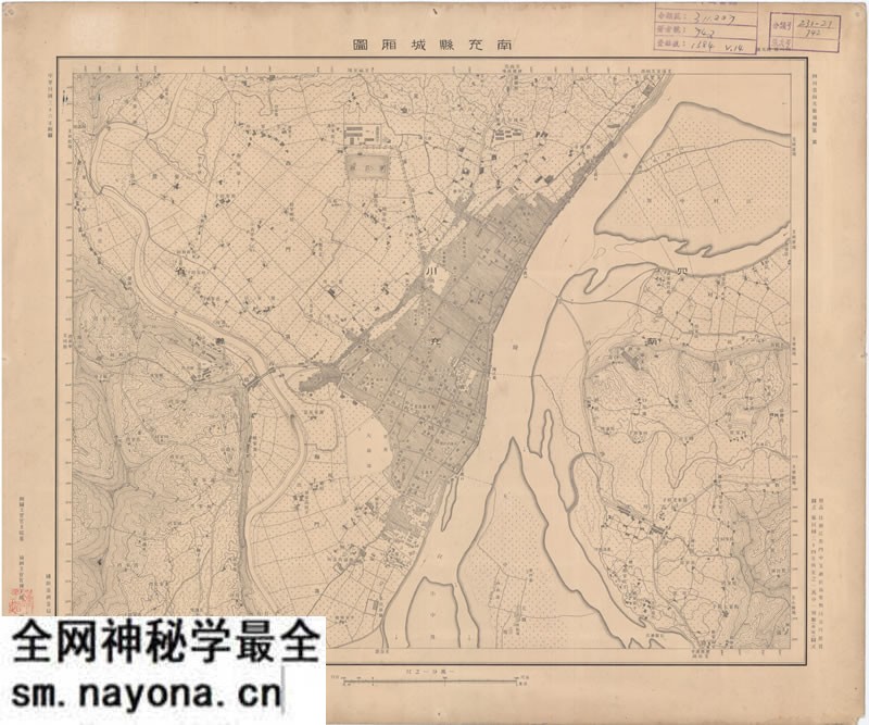 1941年《南充县城厢图》预览图 1941年《南充县城厢图》预览图