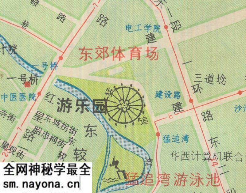 1988年《成都旅游图》预览图3 1988年《成都旅游图》预览图3