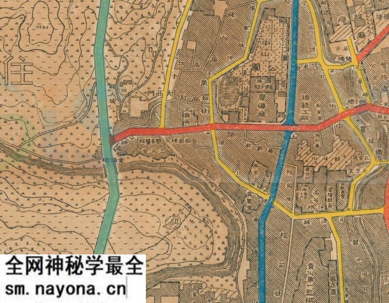 1930年《贵阳市道路系统图》预览图3 1930年《贵阳市道路系统图》预览图3