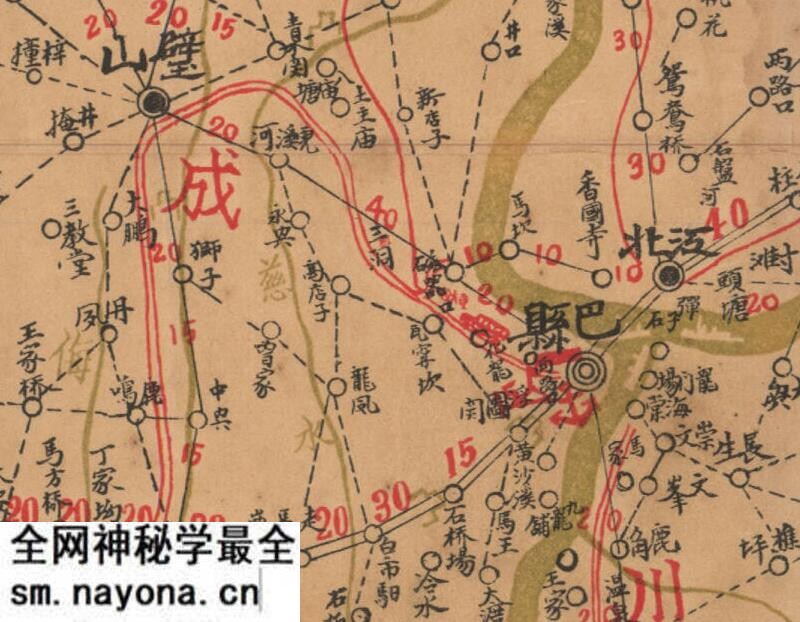 民国《四川明细道里全图》预览图3 民国《四川明细道里全图》预览图3
