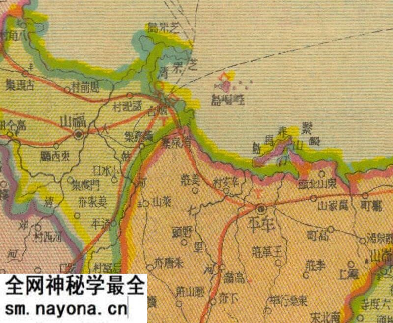 1938年《山东省明细地图》预览图3 1938年《山东省明细地图》预览图3