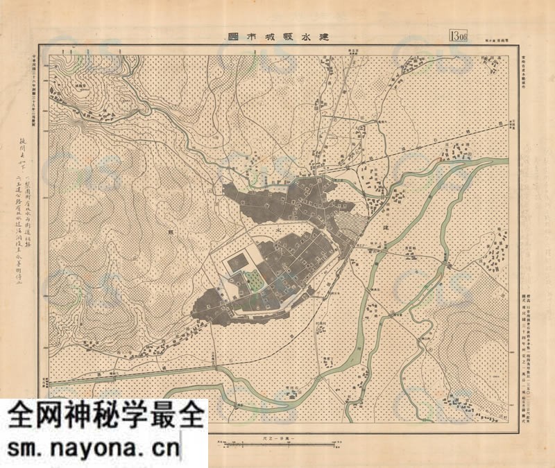 1949年云南《建水县城市图》预览图 1949年云南《建水县城市图》预览图