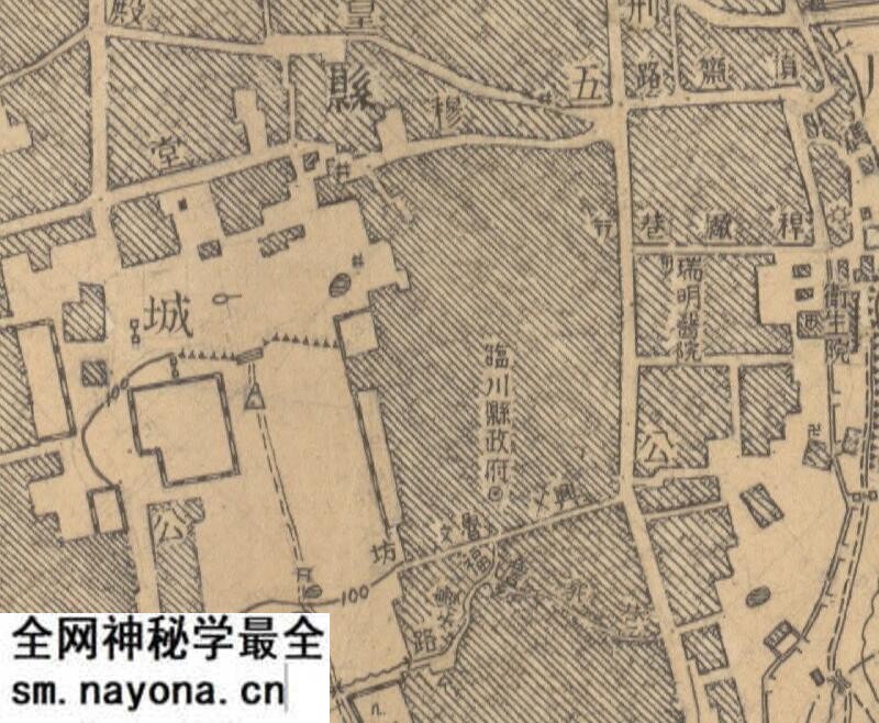 1947年江西《临川县城厢图》预览图2 1947年江西《临川县城厢图》预览图2