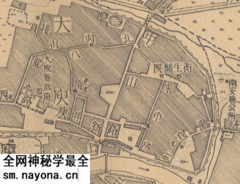 1947年江西《大庾县城厢图》预览图2 1947年江西《大庾县城厢图》预览图2