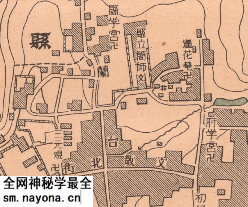 1948年《钟祥县城市图》预览图1 1948年《钟祥县城市图》预览图1