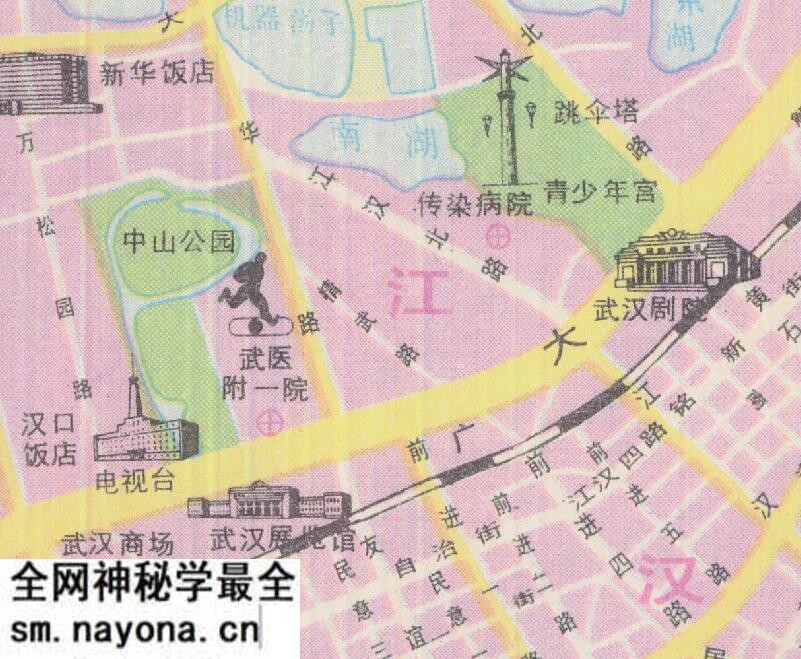 1986年《武汉市交通图》预览图2 1986年《武汉市交通图》预览图2