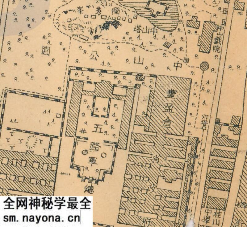 1933年《桂林街市图》预览图1 1933年《桂林街市图》预览图1