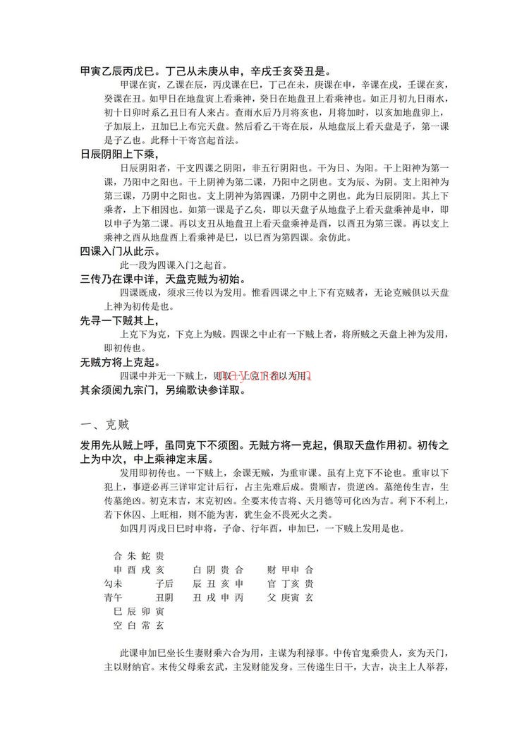 《大六壬口诀纂》PDF电子书（301页）