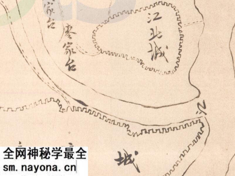 1933年《重庆市区经界草图》预览图1 1933年《重庆市区经界草图》预览图1