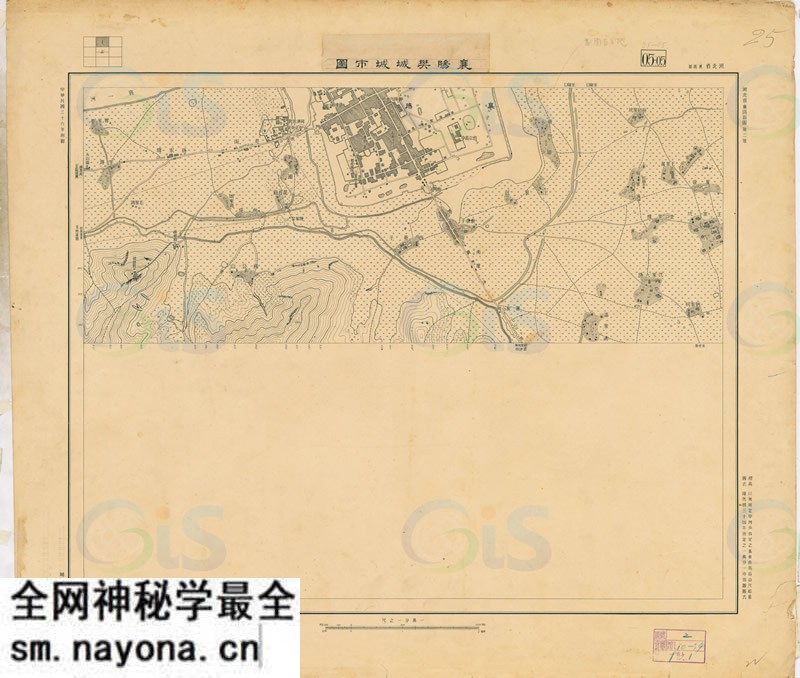 1947年《襄阳樊城城市图》预览图1 1947年《襄阳樊城城市图》预览图1