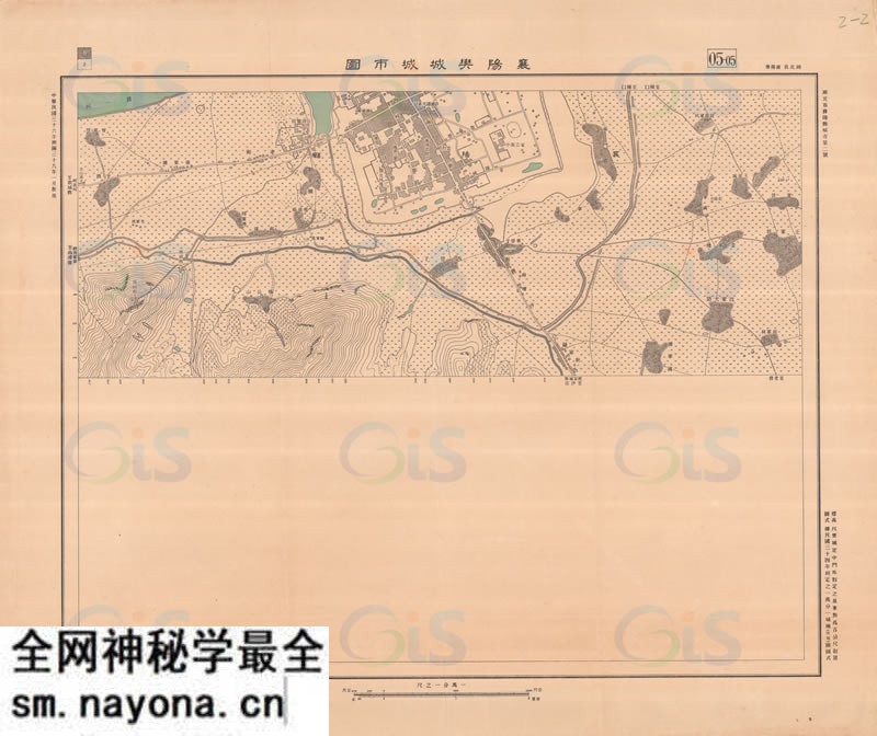 1949年《襄阳樊城城市图》预览图1 1949年《襄阳樊城城市图》预览图1