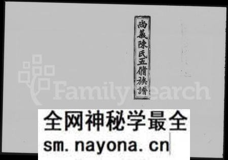 湖南陈氏族谱-尚义陈氏五修族谱 [64卷,含卷首].pdf电子版预览图1