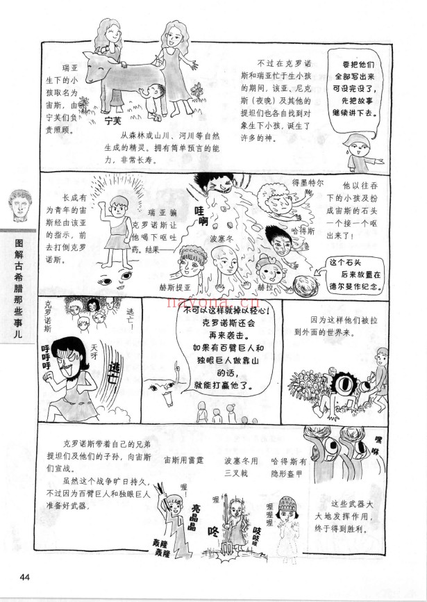 图解古希腊那些事儿 希腊文明手绘图文大百科pdf
