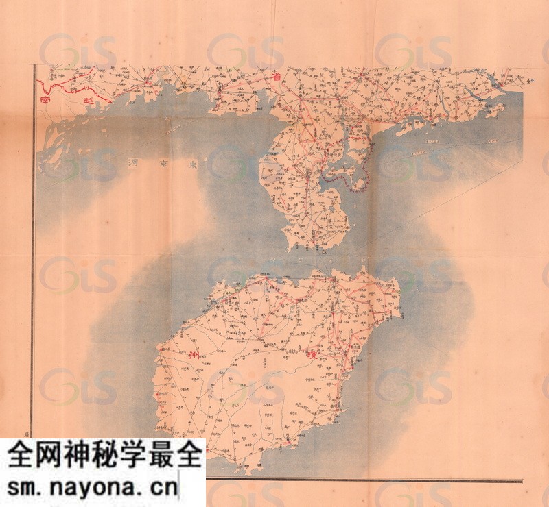 1931年《广东全省路线图》预览图2 1931年《广东全省路线图》预览图2