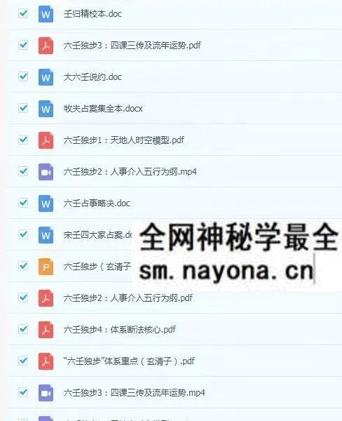 玄清子 沈奇六壬独步 视频+文档