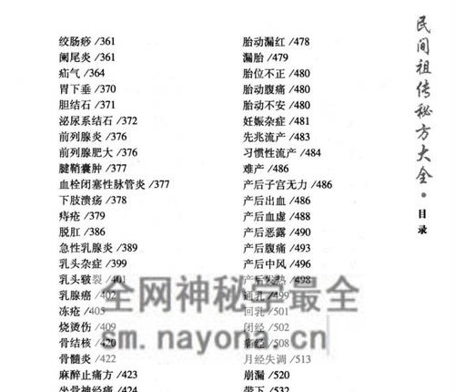 K2222《民间祖传秘方大全》PDF电子书855页