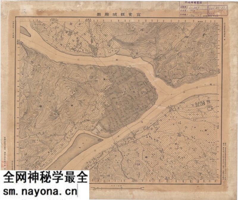 1948年《宜宾县城厢图》预览图 1948年《宜宾县城厢图》预览图