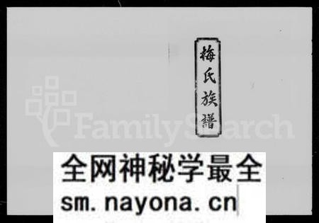 湖南梅氏族谱-梅氏族谱 [9卷,首1卷].pdf电子版预览图1