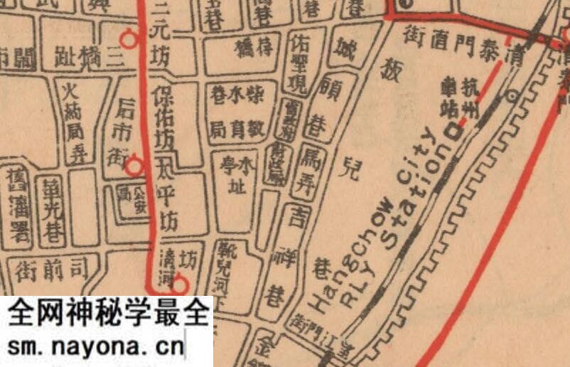 1935年《杭州市附近名胜交通图》预览图2