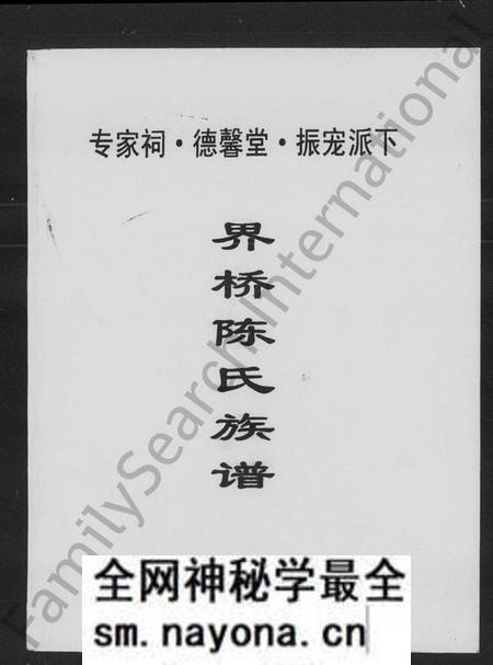 湖南陈氏族谱-界桥陈氏族谱.pdf电子版预览图