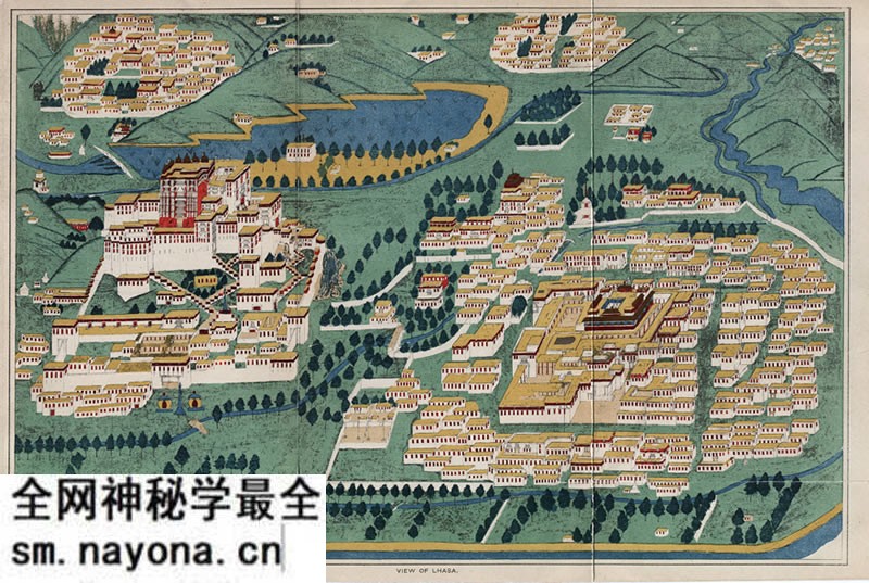1891年《拉萨示意图》预览图 1891年《拉萨示意图》预览图