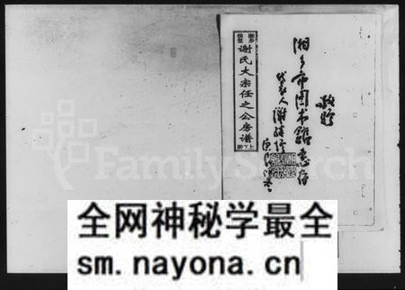 湖南谢氏族谱-湘乡侯堂谢氏大宗任之公房谱.pdf电子版预览图1