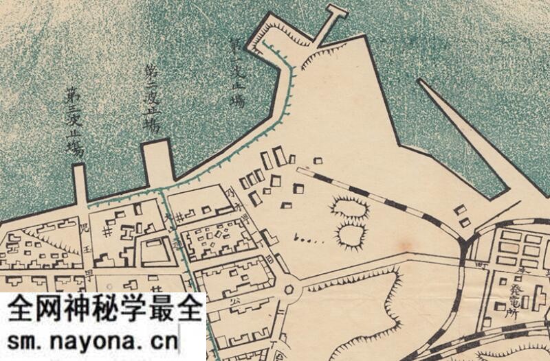 1904年大连《青泥洼市街全图》预览图2 1904年大连《青泥洼市街全图》预览图2