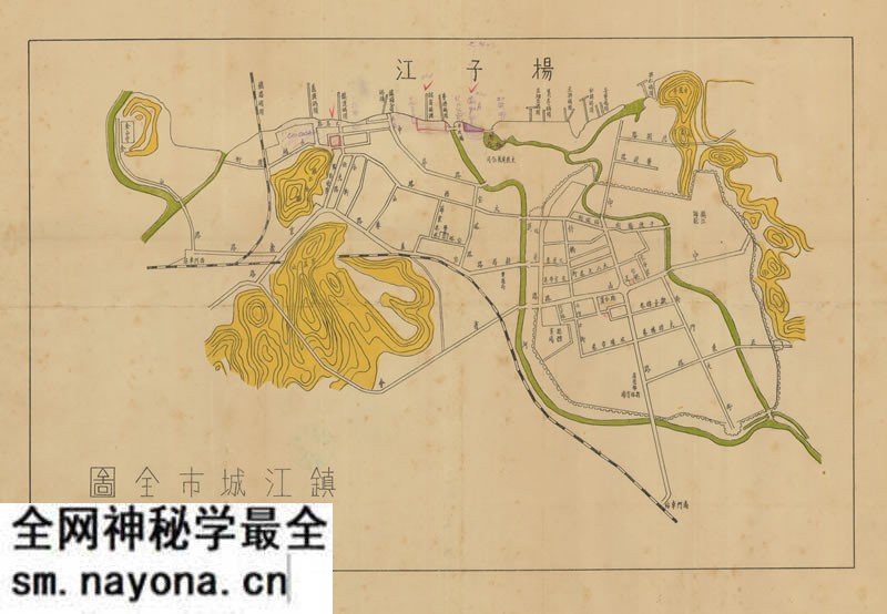 民国时期：镇江城市全图预览图