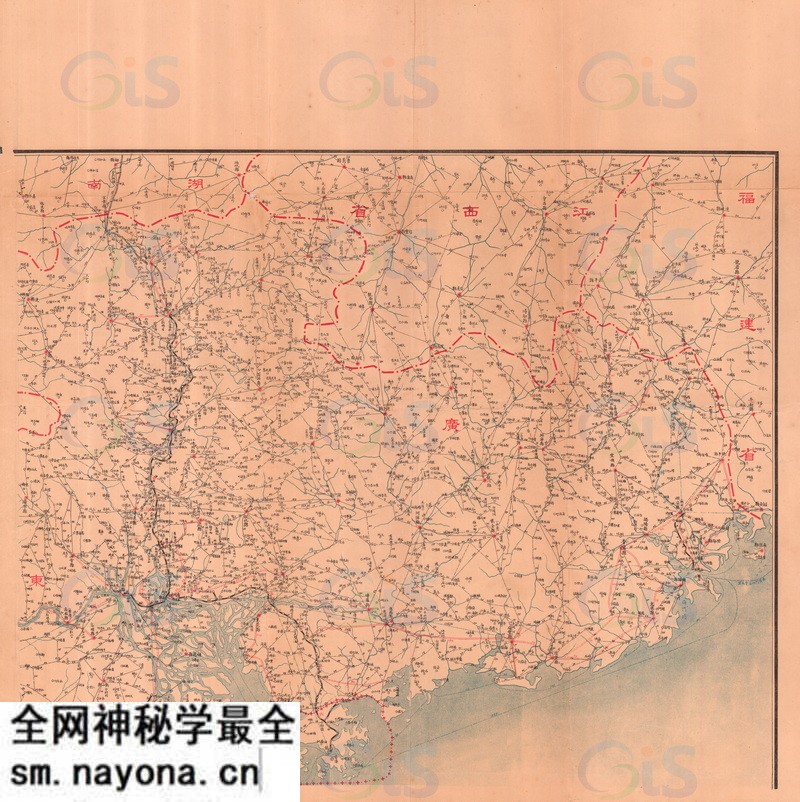 1931年《广东全省路线图》预览图1 1931年《广东全省路线图》预览图1