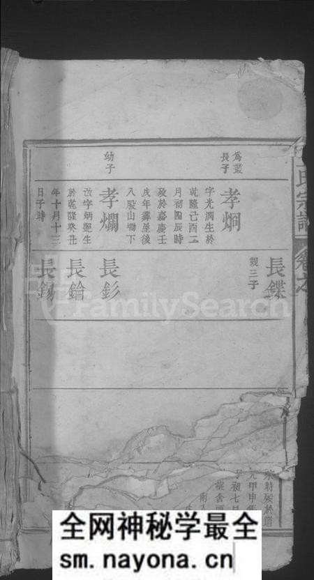 江西王氏族谱-王氏宗谱 [残卷].pdf电子版预览图1