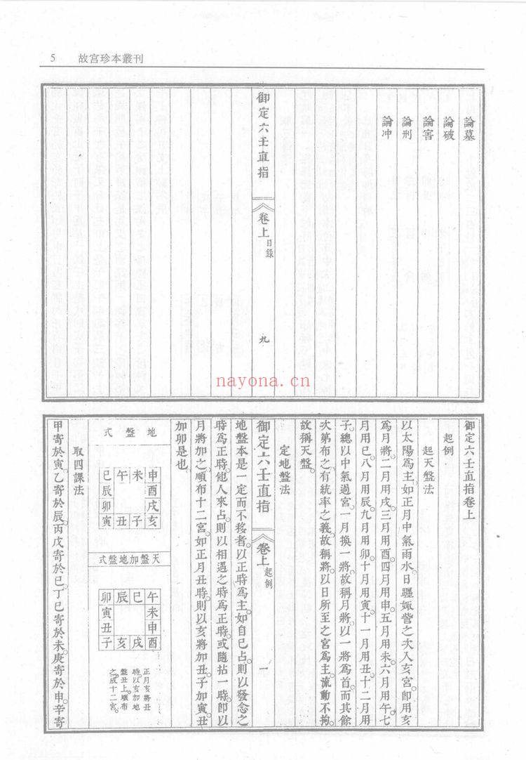 《御定六壬直指析义》上下卷.附析义.清.李峰注解.清康熙时期精钞本