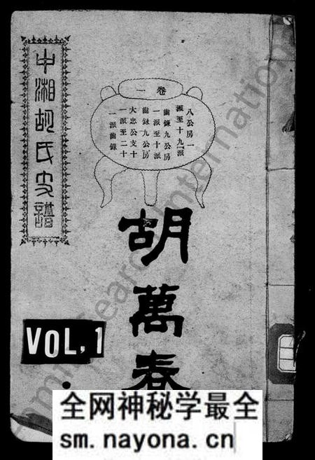 湖南胡氏族谱-胡氏支谱 [4卷].pdf电子版预览图1