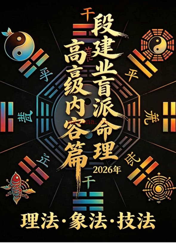 段建业盲派命理高级内容篇理法象法技法360页PDF