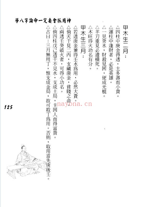 孟庆正八字论命用神专论219页PDF 八字教程