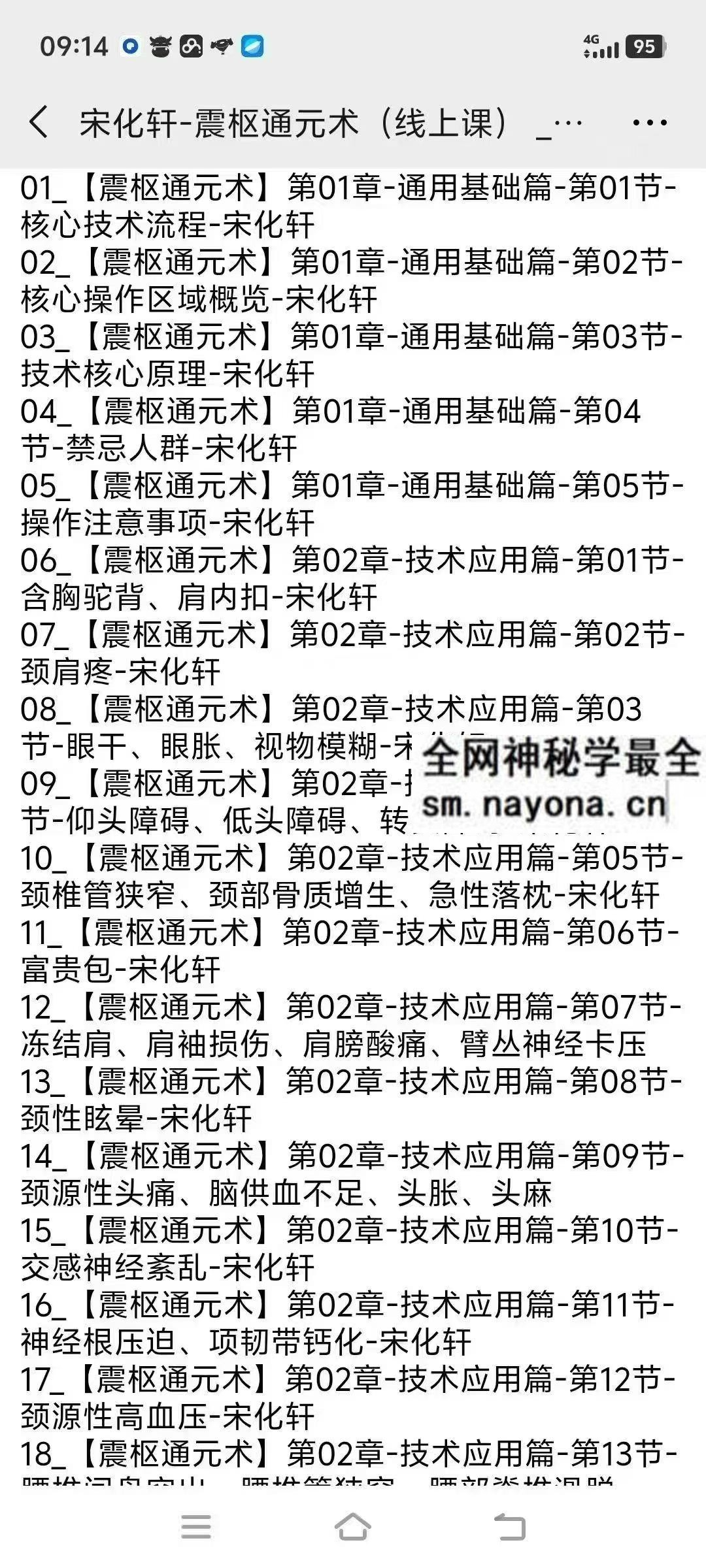 宋化轩震枢通元术线上课
