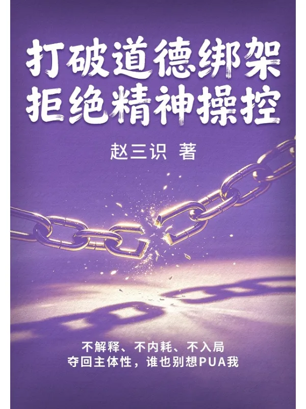 《打破道德绑架,拒绝精神操控》赵三识【文字版_PDF电子书_】 《打破道德绑架,拒绝精神操控》封面图片