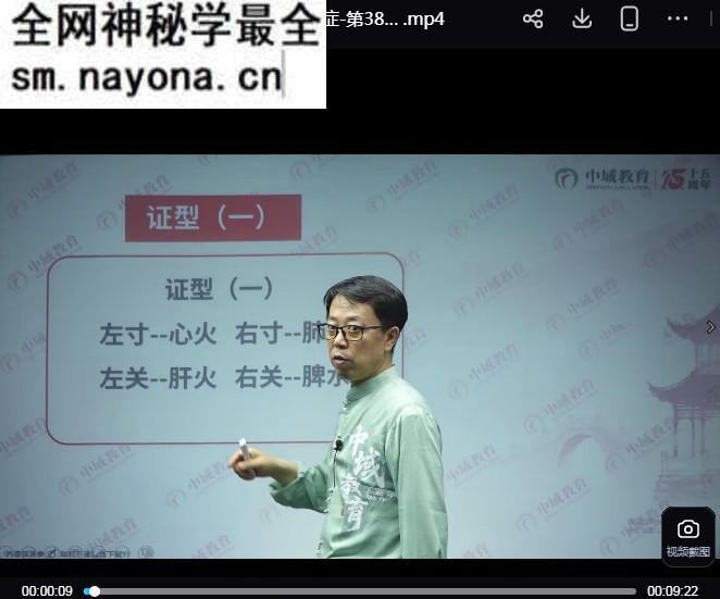 于彭灵素水火脉刺诀线上课视频课程49集