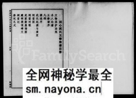 湖南武氏族谱-攸县田心武氏五修族谱.pdf电子版预览图1