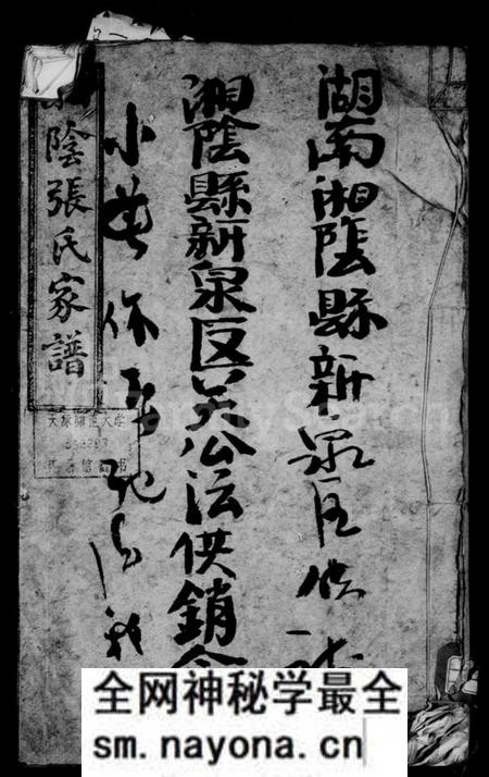 湖南张氏族谱-张氏宗谱 [10卷,首1卷].pdf电子版预览图1