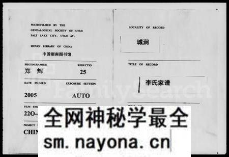 湖南李氏族谱-城涧李氏维先公房支谱.pdf电子版预览图