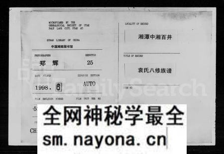 湖南袁氏族谱-袁氏八修族谱 [29卷首2卷].pdf电子版预览图