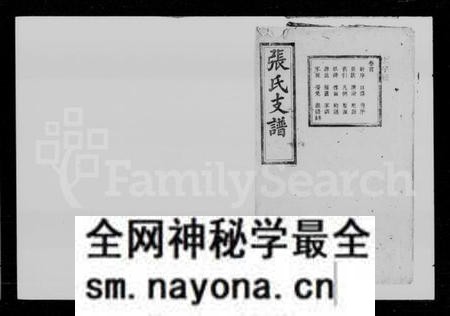 湖南张氏族谱-张氏支谱 [8卷,首1卷].pdf电子版预览图1