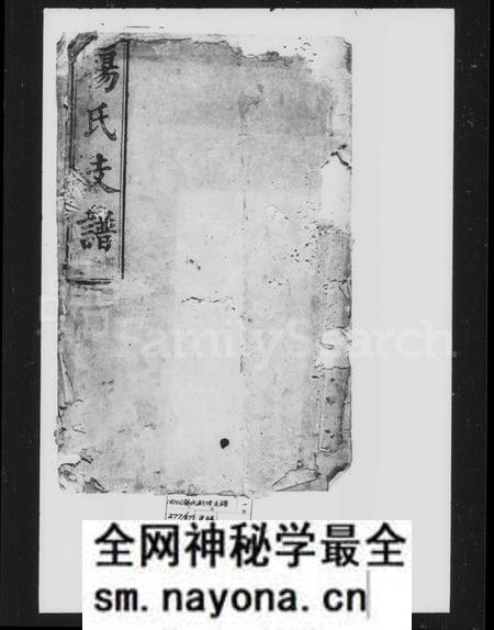 湖南杨氏族谱-杨氏支谱 [8卷].pdf电子版预览图1