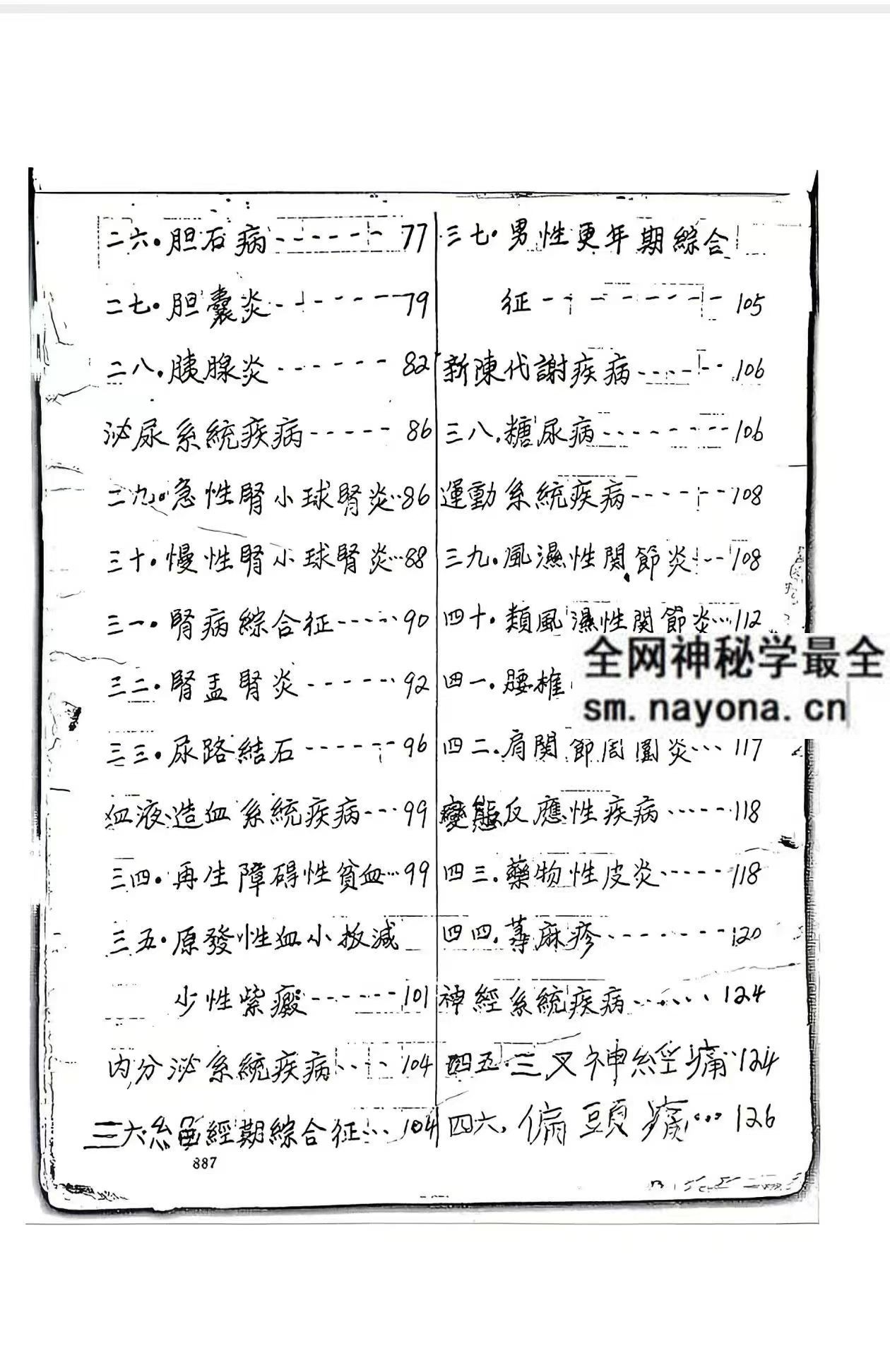 四代中医世家秘方手稿pdf