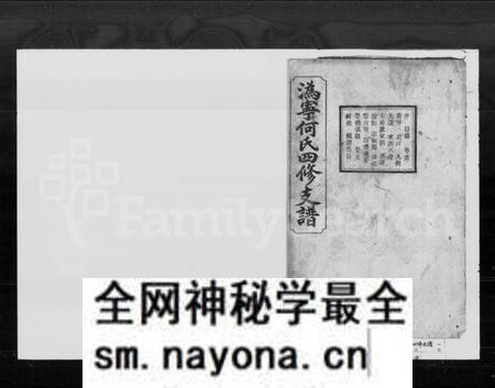 湖南何氏族谱-何氏四修支谱 [9卷,首1卷].pdf电子版预览图1