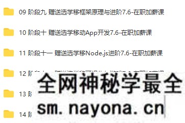 【WEB前端】某马-前端V7.6+在职加薪|价值9980元|2022年|完结无秘