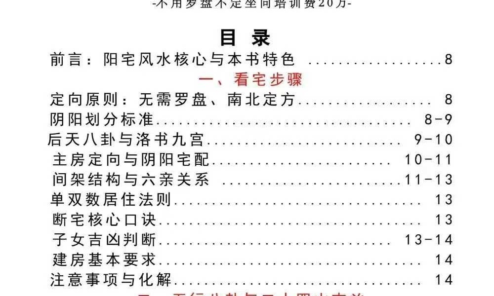无风道《皇家通天阁河洛阳宅吉凶断-天下一宅断》不用罗盘-不定坐向-铁口直断 192页