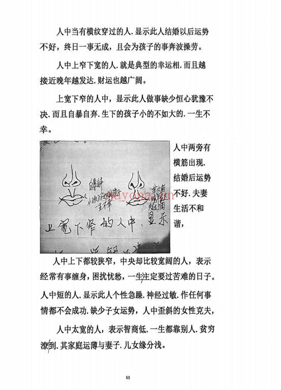 麻衣神相道门秘传80页PDF 面相秘本