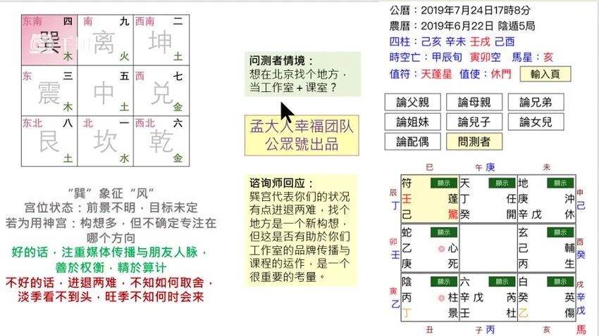 《孟浩奇门遁甲工作事业局与财局理论学习班》视频8集